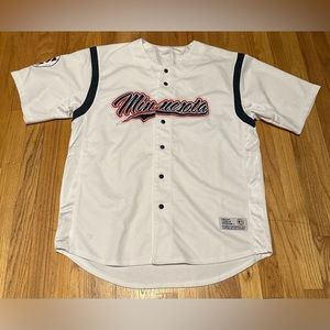 MLB Dynasty Minnesota Twins Stitched‎ Jersey White Mens Size Extra Large XL